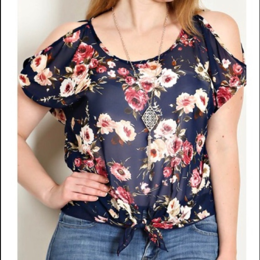 Cold shoulder blouse